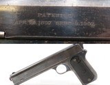 St. Paul Shipped LETTERED COLT M1902 Semi-Auto .38 ACP SPORTING Pistol C&RRARE; 1 of 6,927 “Sporting” Models Manufactured - Image 1 of 21