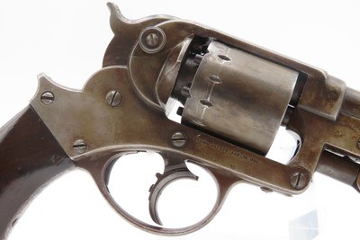 CIVIL WAR Antique STARR ARMS 1858 Double Action Army 44 Revolver CARTOUCHES With Leather Field Holster! - Image 16 of 23