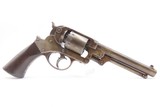 CIVIL WAR Antique STARR ARMS 1858 Double Action Army 44 Revolver CARTOUCHES With Leather Field Holster! - Image 19 of 23