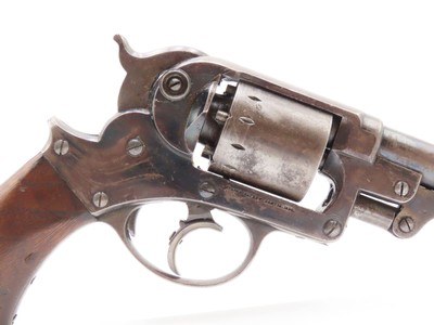 CIVIL WAR Era Antique U.S. STARR ARMS M1858 Army .44 DA PERCUSSION Revolver U.S. Contract DOUBLE ACTION ARMY Sidearm - Image 8 of 20