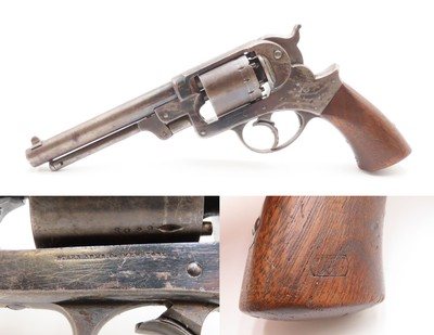 CIVIL WAR Era Antique U.S. STARR ARMS M1858 Army .44 DA PERCUSSION Revolver U.S. Contract DOUBLE ACTION ARMY Sidearm - Image 1 of 20