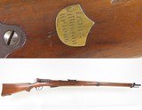 Antique SERIAL # “7” SWISS 1896/11 Straight Pull SCHMIDT-RUBIN 7.5mm RifleWith BRASS BADGE inscribed “FRANZ/WIFFMANN/KRIENS” - Image 1 of 24