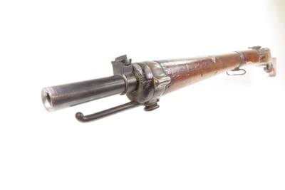 Antique SERIAL # “7” SWISS 1896/11 Straight Pull SCHMIDT-RUBIN 7.5mm RifleWith BRASS BADGE inscribed “FRANZ/WIFFMANN/KRIENS” - Image 23 of 24