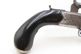 ENGRAVED Antique British PRITCHARD Superposed SWIVEL BARREL Perc. PistolENGLISH Over/Under SELF DEFENSE Pocket Pistol - 4 of 16