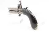 ENGRAVED Antique British PRITCHARD Superposed SWIVEL BARREL Perc. PistolENGLISH Over/Under SELF DEFENSE Pocket Pistol - 16 of 16