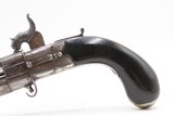 ENGRAVED Antique British PRITCHARD Superposed SWIVEL BARREL Perc. PistolENGLISH Over/Under SELF DEFENSE Pocket Pistol - 14 of 16