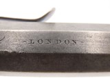 ENGRAVED Antique BRITISH Boxlock MANSTOPPER Percussion SELF DEFENSE Pistol“LONDON” Mid-1800s SIDEHAMMER Coat/Pocket Pistol - 10 of 18