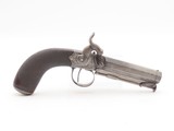 ENGRAVED Antique BRITISH Boxlock MANSTOPPER Percussion SELF DEFENSE Pistol“LONDON” Mid-1800s SIDEHAMMER Coat/Pocket Pistol - 2 of 18