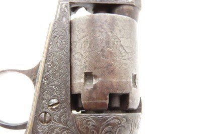 Scarce GUSTAVE YOUNG Factory Engraved COLT M1849 Percussion POCKET Revolver With Hand Engraved “PRESENTATION” Barrel Address - Image 20 of 22