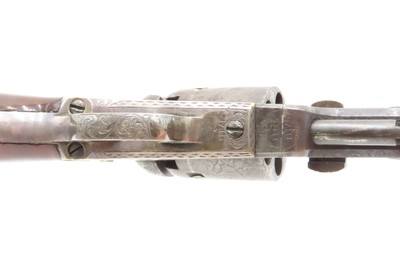 Scarce GUSTAVE YOUNG Factory Engraved COLT M1849 Percussion POCKET Revolver With Hand Engraved “PRESENTATION” Barrel Address - Image 8 of 22