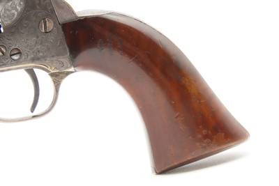 Scarce GUSTAVE YOUNG Factory Engraved COLT M1849 Percussion POCKET Revolver With Hand Engraved “PRESENTATION” Barrel Address - Image 19 of 22