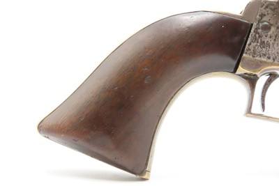 Rare THREE DIGIT SERIAL #490 Antique FIRST MODEL COLT M1851 NAVY RevolverSQUARE BACK TRIGGER GUARD with WEDGE OVER SCREW - Image 5 of 19