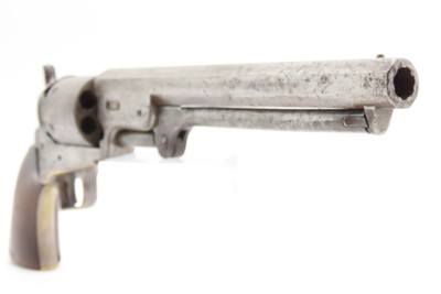 Rare THREE DIGIT SERIAL #490 Antique FIRST MODEL COLT M1851 NAVY RevolverSQUARE BACK TRIGGER GUARD with WEDGE OVER SCREW - Image 18 of 19