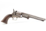 Rare THREE DIGIT SERIAL #490 Antique FIRST MODEL COLT M1851 NAVY RevolverSQUARE BACK TRIGGER GUARD with WEDGE OVER SCREW - Image 2 of 19