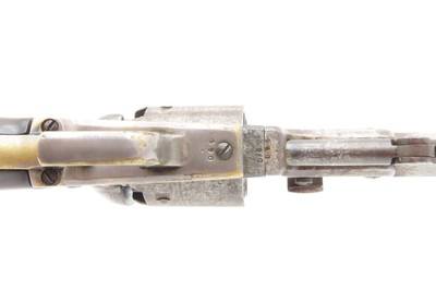 Rare THREE DIGIT SERIAL #490 Antique FIRST MODEL COLT M1851 NAVY RevolverSQUARE BACK TRIGGER GUARD with WEDGE OVER SCREW - Image 7 of 19