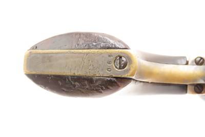 Rare THREE DIGIT SERIAL #490 Antique FIRST MODEL COLT M1851 NAVY RevolverSQUARE BACK TRIGGER GUARD with WEDGE OVER SCREW - Image 8 of 19