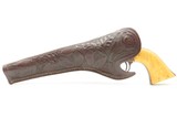 ENGRAVED Antique CIVIL WAR Era COLT M1851 NAVY Cartridge Conversion Revolver Manufactured in 1858 with IVORY GRIPS & HOLSTER - 17 of 20