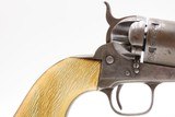 ENGRAVED Antique CIVIL WAR Era COLT M1851 NAVY Cartridge Conversion Revolver Manufactured in 1858 with IVORY GRIPS & HOLSTER - 3 of 20