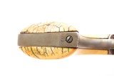 ENGRAVED Antique CIVIL WAR Era COLT M1851 NAVY Cartridge Conversion Revolver Manufactured in 1858 with IVORY GRIPS & HOLSTER - 6 of 20