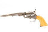 ENGRAVED Antique CIVIL WAR Era COLT M1851 NAVY Cartridge Conversion Revolver Manufactured in 1858 with IVORY GRIPS & HOLSTER - 9 of 20