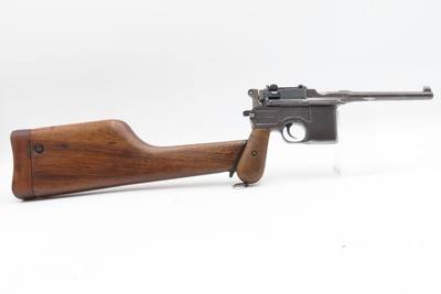 WWI Era German MAUSER C96 Broomhandle Pistol 7.63mm C&R w/SHOULDER STOCKType Used by WINSTON CHURCHILL in the BOER WARS - Image 3 of 22