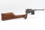 WWI Era German MAUSER C96 Broomhandle Pistol 7.63mm C&R w/SHOULDER STOCKType Used by WINSTON CHURCHILL in the BOER WARS - Image 3 of 22