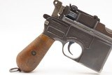 WWI Era German MAUSER C96 Broomhandle Pistol 7.63mm C&R w/SHOULDER STOCKType Used by WINSTON CHURCHILL in the BOER WARS - Image 6 of 22