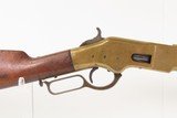 1870 mfr. Winchester Model 1866 MUSKET Variant Rifle .44 HENRY RF YELLOWBOY Scarcest Variant with Most Capacity - Image 5 of 23