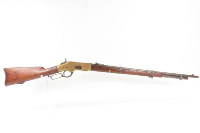 1870 mfr. Winchester Model 1866 MUSKET Variant Rifle .44 HENRY RF YELLOWBOY Scarcest Variant with Most Capacity - Image 2 of 23