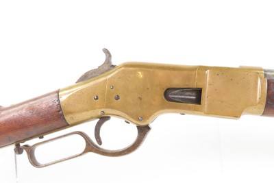 1870 mfr. Winchester Model 1866 MUSKET Variant Rifle .44 HENRY RF YELLOWBOY Scarcest Variant with Most Capacity - Image 7 of 23