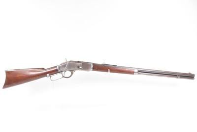c1889 Antique WINCHESTER Model 1873 .44-40 WCF Lever Action Repeating RIFLE The Gun that Won the West! - Image 2 of 25