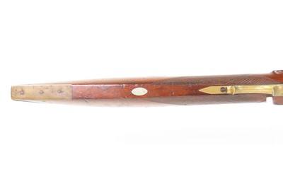 Antique R.B. GILLISPIE Half Stock Percussion HOMESTEAD/HUNTING Target Rifle ENGRAVED HEAVY BARREL .56 Cal. Longarm w/RICE LOCK - Image 9 of 19