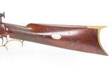 Antique R.B. GILLISPIE Half Stock Percussion HOMESTEAD/HUNTING Target Rifle ENGRAVED HEAVY BARREL .56 Cal. Longarm w/RICE LOCK - Image 17 of 19