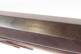 Antique R.B. GILLISPIE Half Stock Percussion HOMESTEAD/HUNTING Target Rifle ENGRAVED HEAVY BARREL .56 Cal. Longarm w/RICE LOCK - Image 13 of 19