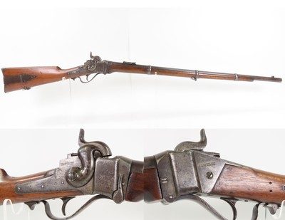 RARE Antique CIVIL WAR U.S. Sharps NEW MODEL 1863 .52 Perc. INFANTRY RIFLE1 of only 6,140 New Model 1863 Rifles Made - Image 1 of 25