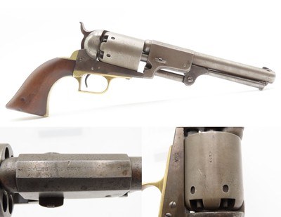 1849 mfr. U.S. COLT 1st Model DRAGOON .44 Percussion Revolver CIVIL WAR Era Colt’s RARE and DESIRABLE Pistol w/CYLINDER SCENE - Image 1 of 22
