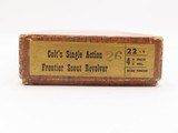 1959 Factory Boxed COLT Single Action “FRONTIER SCOUT” .22 RF C&R RevolverScaled Down Version of the SINGLE ACTION ARMY - 4 of 23