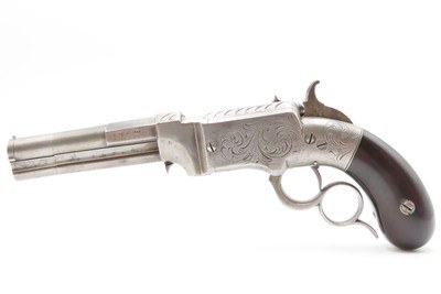 Rare c1855 Smith & Wesson VOLCANIC No. 1 Pistol .31 Caliber ENGRAVED Predecessor to the Henry & Winchester Rifles - Image 12 of 17