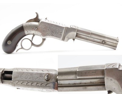 Rare c1855 Smith & Wesson VOLCANIC No. 1 Pistol .31 Caliber ENGRAVED Predecessor to the Henry & Winchester Rifles - Image 1 of 17