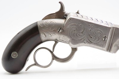 Rare c1855 Smith & Wesson VOLCANIC No. 1 Pistol .31 Caliber ENGRAVED Predecessor to the Henry & Winchester Rifles - Image 4 of 17
