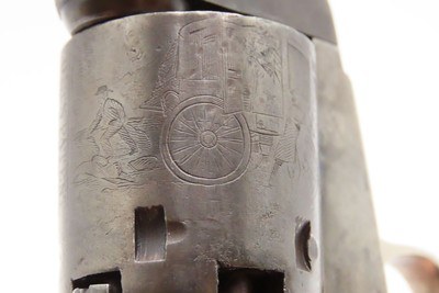 1851 Antique COLT Model 1849 “Wells Fargo” POCKET Revolver Octagonal Barrel With Stagecoach Robbery Cylinder Scene - Image 13 of 21