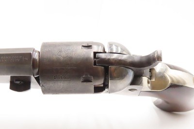 1851 Antique COLT Model 1849 “Wells Fargo” POCKET Revolver Octagonal Barrel With Stagecoach Robbery Cylinder Scene - Image 8 of 21