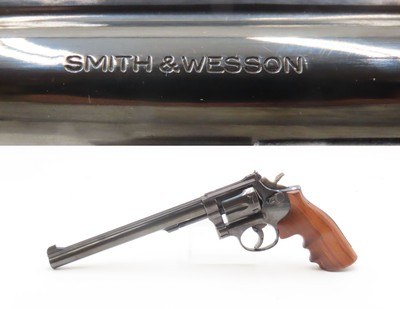 c1975 mfr. SMITH & WESSON Model 17-3 S&W Double Action .22 LR Revolver C&RSix-Shot Revolver w/WALNUT GRIP and 8-3/8” BARREL