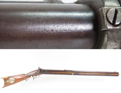 JAMES BROWN &SON Antique O/U COMBINATION Rifle-Shotgun .38 Caliber-16 Gauge Frontier Longarm made in PITTSBURGH & MICHIGAN - Image 1 of 25