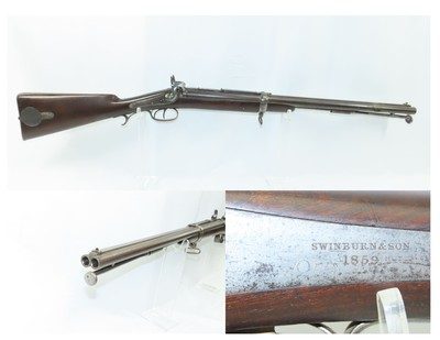 RARE 1859 GENERAL JACOB’S MARTIAL DOUBLE RIFLE SWINBURN-SON British Antique - Image 1 of 20
