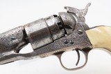 ENGRAVED CIVIL WAR Antique COLT Model 1860 Army with IVORY GRIP Made 1864With Gustave Young Pattern Scroll Engraving - Image 5 of 18