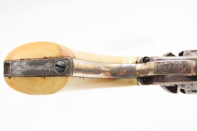 ENGRAVED CIVIL WAR Antique COLT Model 1860 Army with IVORY GRIP Made 1864With Gustave Young Pattern Scroll Engraving - Image 14 of 18