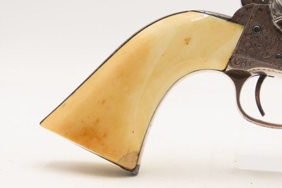 ENGRAVED CIVIL WAR Antique COLT Model 1860 Army with IVORY GRIP Made 1864With Gustave Young Pattern Scroll Engraving - Image 13 of 18