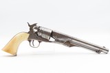 ENGRAVED CIVIL WAR Antique COLT Model 1860 Army with IVORY GRIP Made 1864With Gustave Young Pattern Scroll Engraving - Image 18 of 18