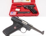 Cased 1999 RUGER MK II “Fiftieth Anniversary” SEMI-AUTOMATIC .22 LR PistolWith ORIGINAL FACTORY CASE & EXTRA MAGAZINE - 1 of 21